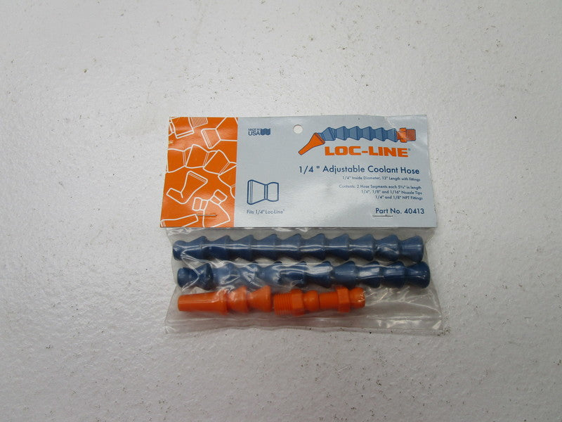 LOC-LINE 40413 ADJUSTABLE COOLANT HOSE 1/4" * NEW IN ORIGINAL PACKAGE *
