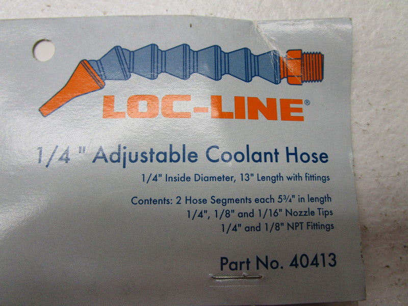 LOC-LINE 40413 ADJUSTABLE COOLANT HOSE 1/4" * NEW IN ORIGINAL PACKAGE *