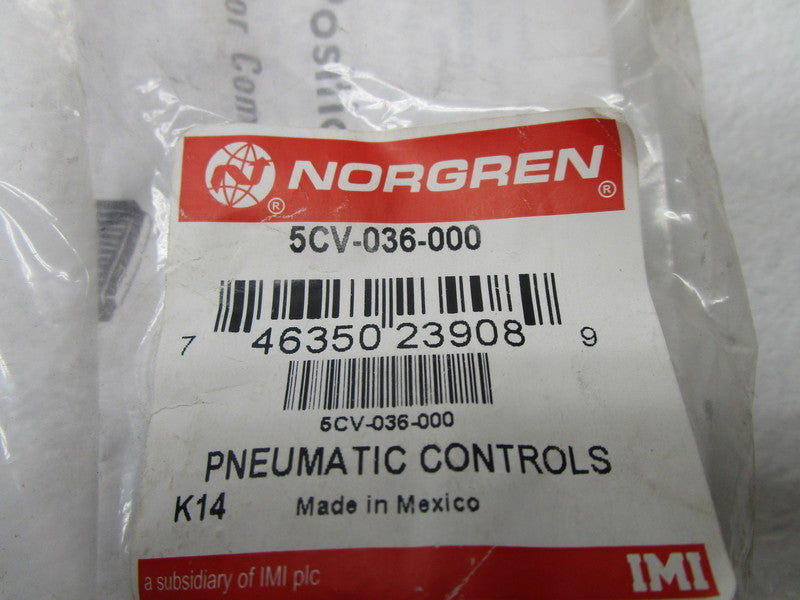 NORGREN 5CV-036-000 SELECT VALVE * NEW IN FACTORY BAG *