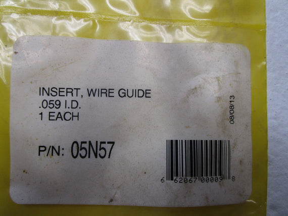 ESAB 05N57 WIRE GUIDE INSERT * NEW IN FACTORY BAG *