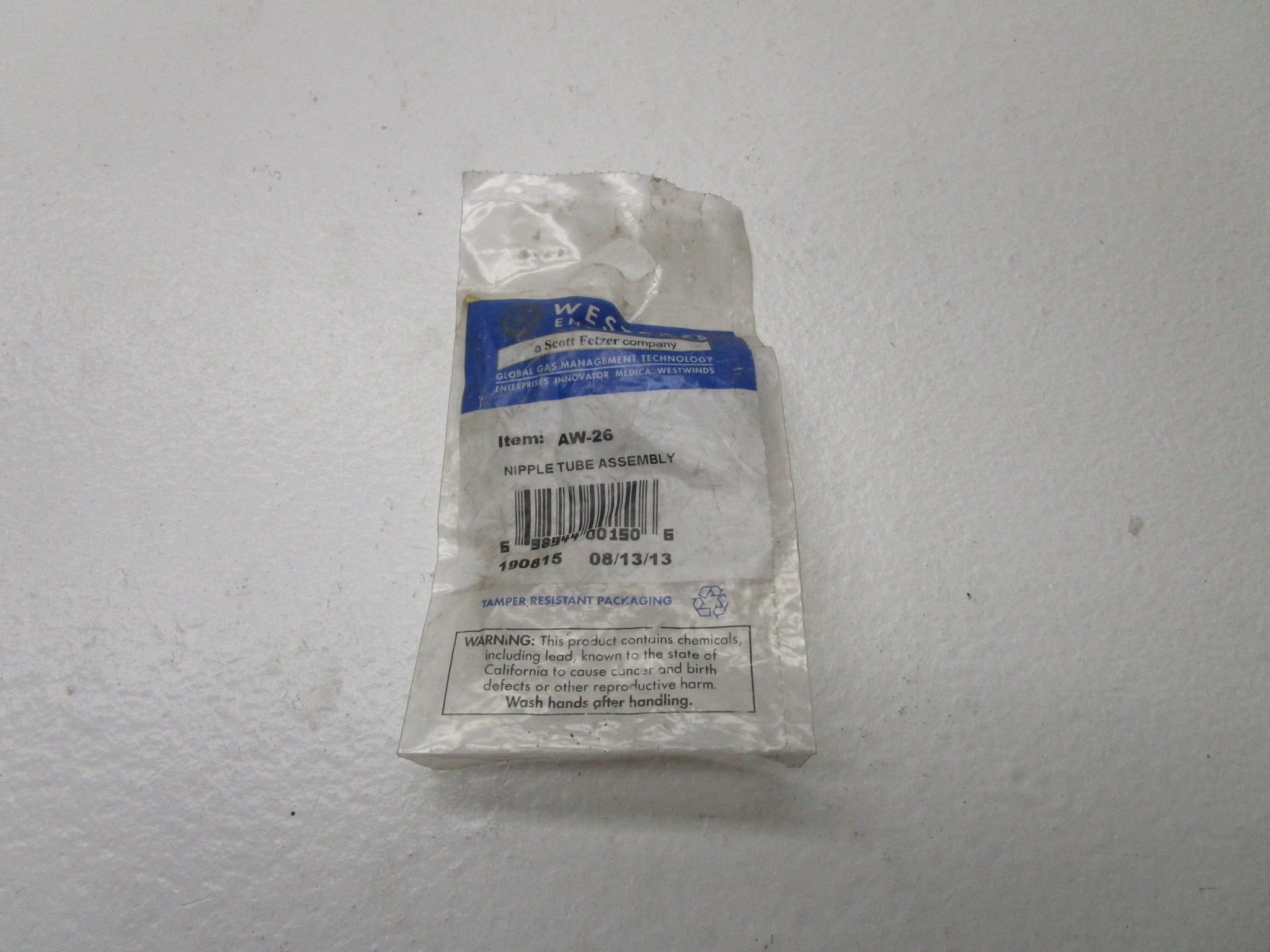 WESTERN ENTERPRISES AW-26 NIPPLE TUBE ASSEMBLY * NEW IN FACTORY BAG *