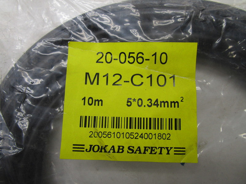 JOKAB SAFETY 20-056-10 M12-C101 CABLE CONNECTOR * NEW IN FACTORY BAG *