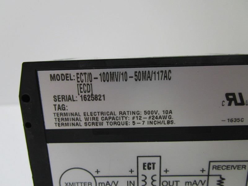 MOORE ECT/0-100MV/10-50MA/117AC SIGNAL ISOLATOR CONVERTER  NSNP