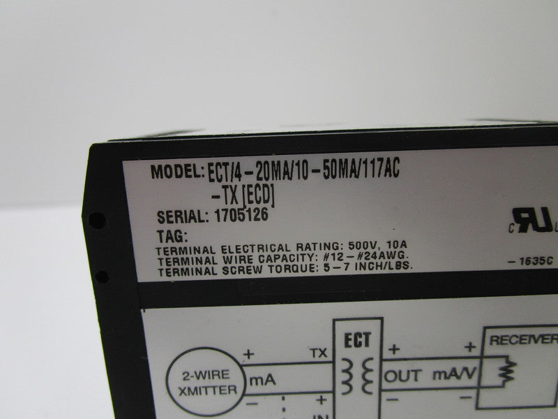 MOORE ECT/4-20MA/10-50MA/117AC-TX SIGNAL ISOLATOR CONVERTER  NSNP