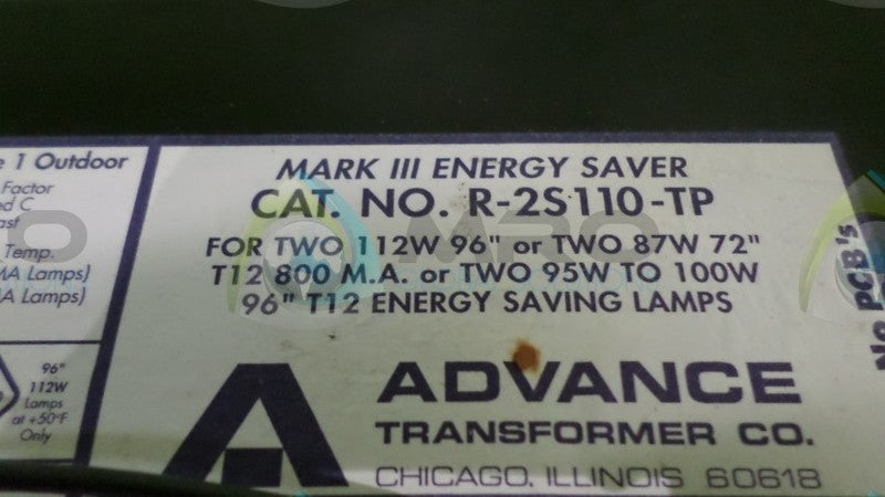 ADVANCE R-2S10-TP BALLAST *NEW IN BOX*