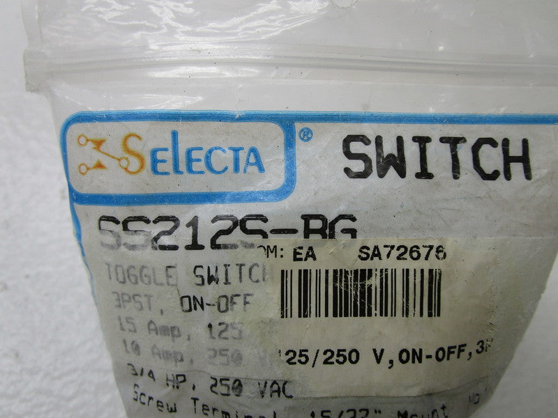 SELECTA SS212S-BG TOGGLE SWITCH * NEW IN FACTORY BAG *