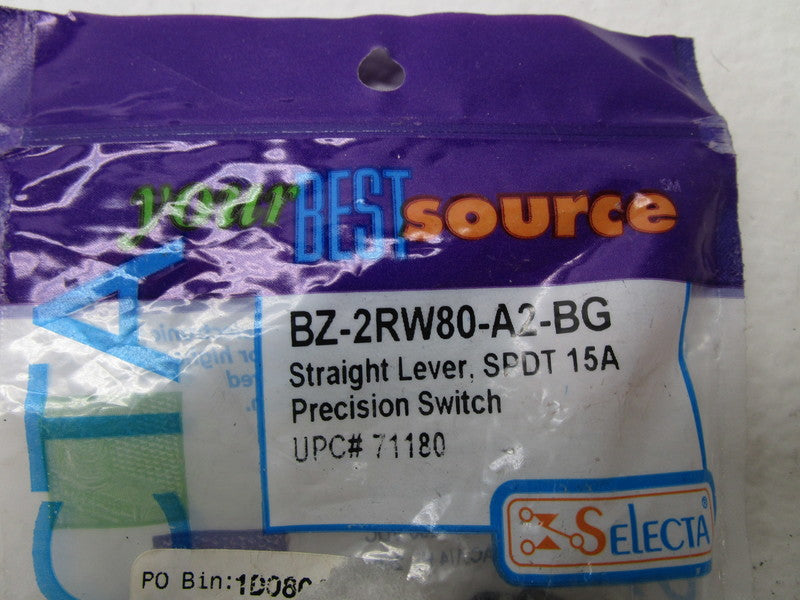 SELECTA BZ-2RW80-A2-BG LIMIT SWITCH * NEW IN FACTORY BAG *