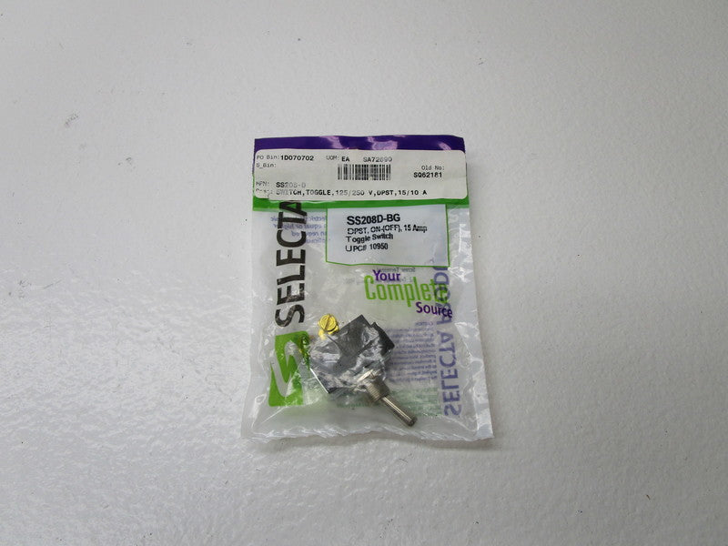 SELECTA SS208D-BG TOGGLE SWITCH * NEW IN FATORY BAG *