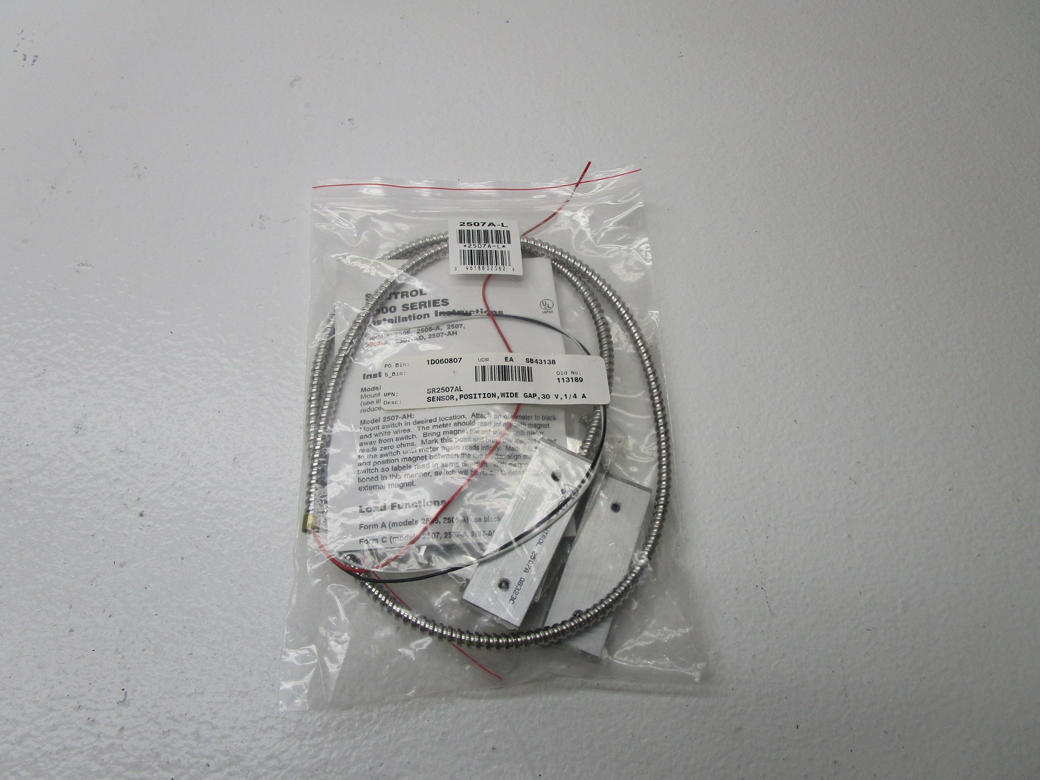 SENTROL 2507A-L MAGNETIC CONTACT COMMERCIAL * NEW IN FACTORY BAG *