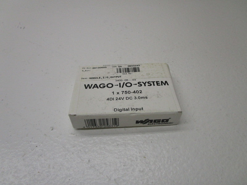 WAGO 750-402 INPUT MODULE * FACTORY SEALED *