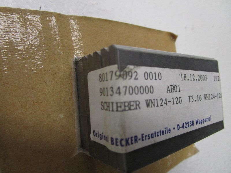 BECKER WN124-120 CARBON VANE BLADES (PKG OF 7) * NEW IN ORIGINAL PACKAGE *