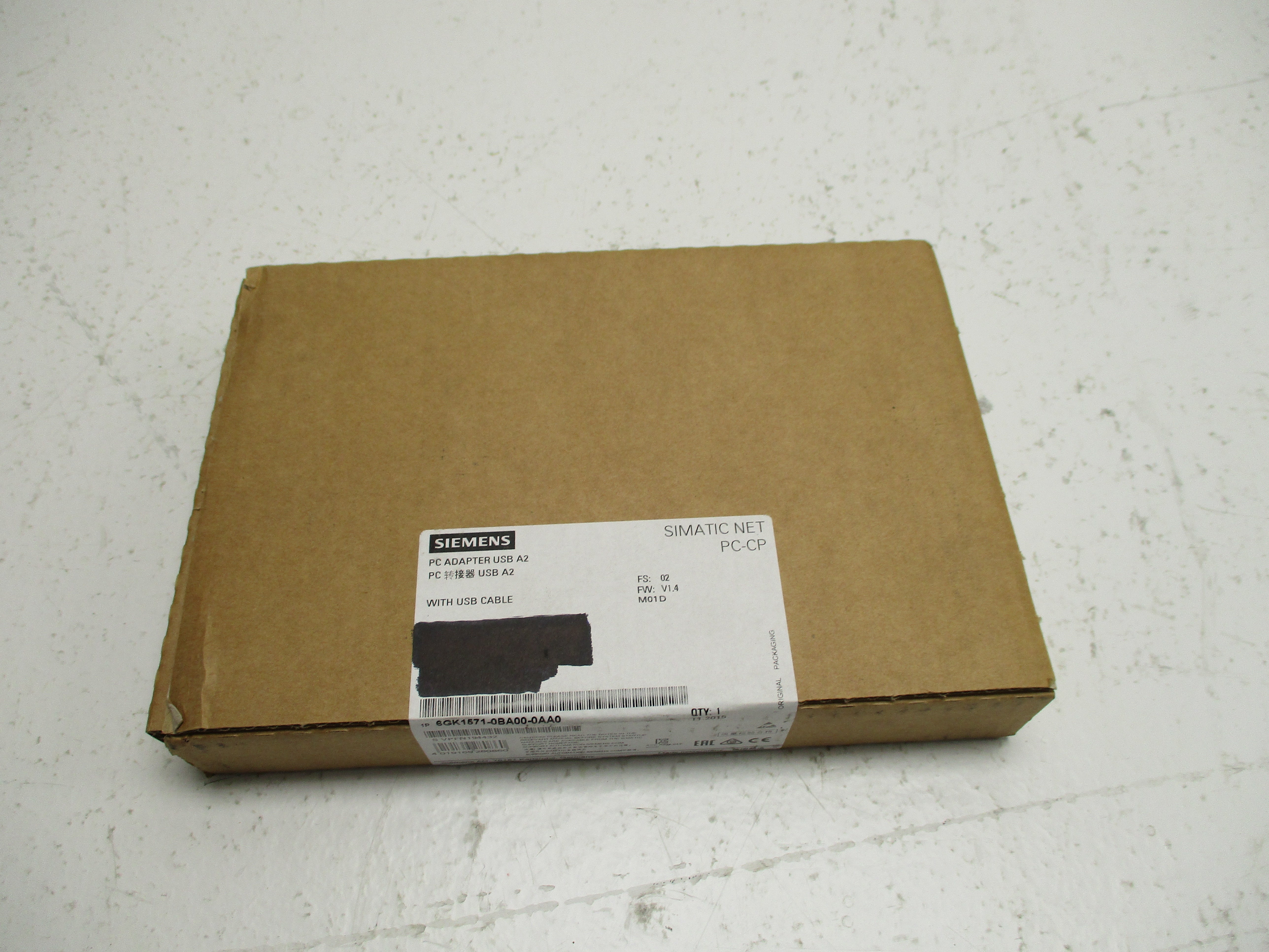 SIEMENS 6GK1571-0BA00-0AA0 PC ADAPTER USB * FACTORY SEALED *