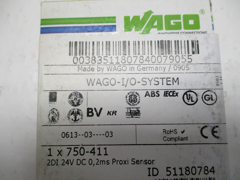 WAGO 750-411 PROXIMITY SENSOR * FACTORY SEALED *