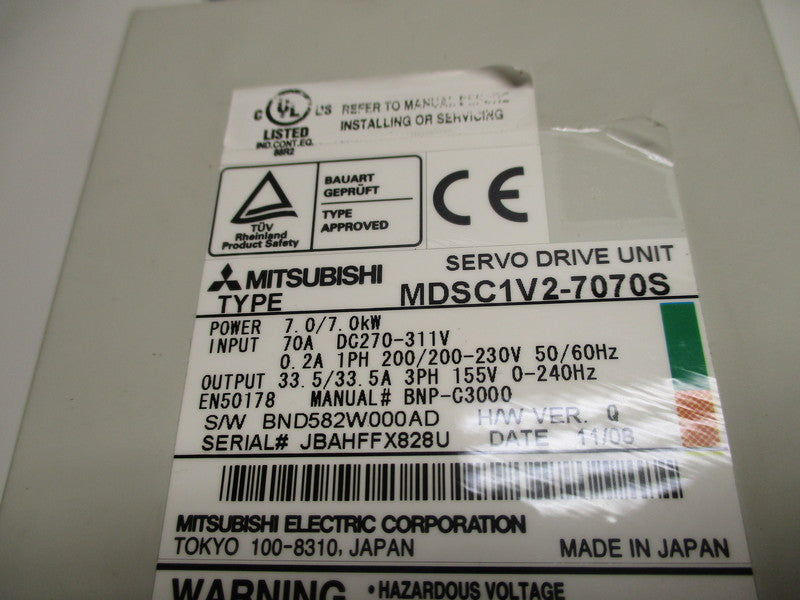 MITSUBISHI MDSC1V2-7070S UNMP