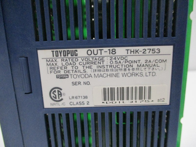 TOYODA THK-2753 OUT-18 UNMP