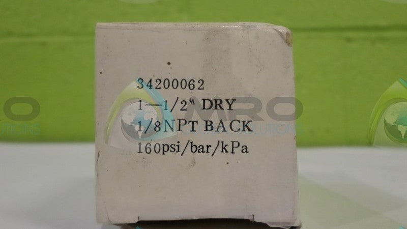 ASCO 34200062 PRESSURE GAUGE  NSMP