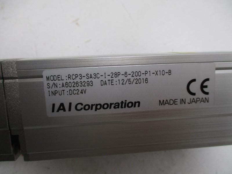 IAI RCP3-SA3C-I-28P-6-200-P1-X10-B NSNP