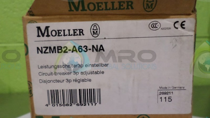 MOELLER NZMB2-A63-NA CIRCUIT BREAKER *NEW IN BOX*