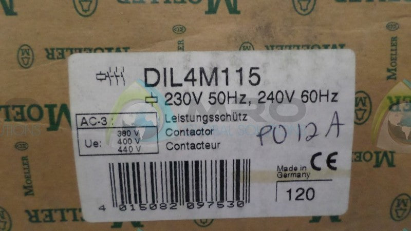 MOELLER DIL4M115 CONTACTOR *NEW IN BOX*