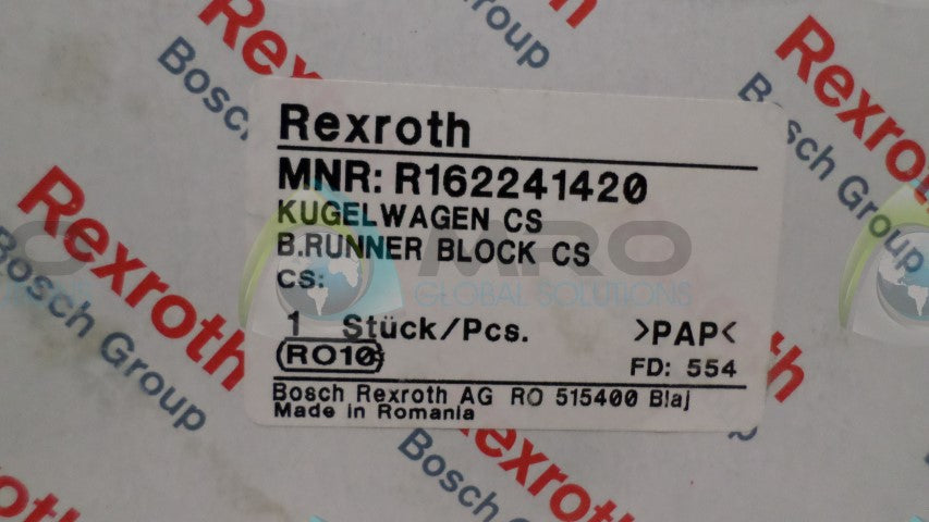 REXROTH R162241420 RUNNER BLOCK *NEW IN BOX*