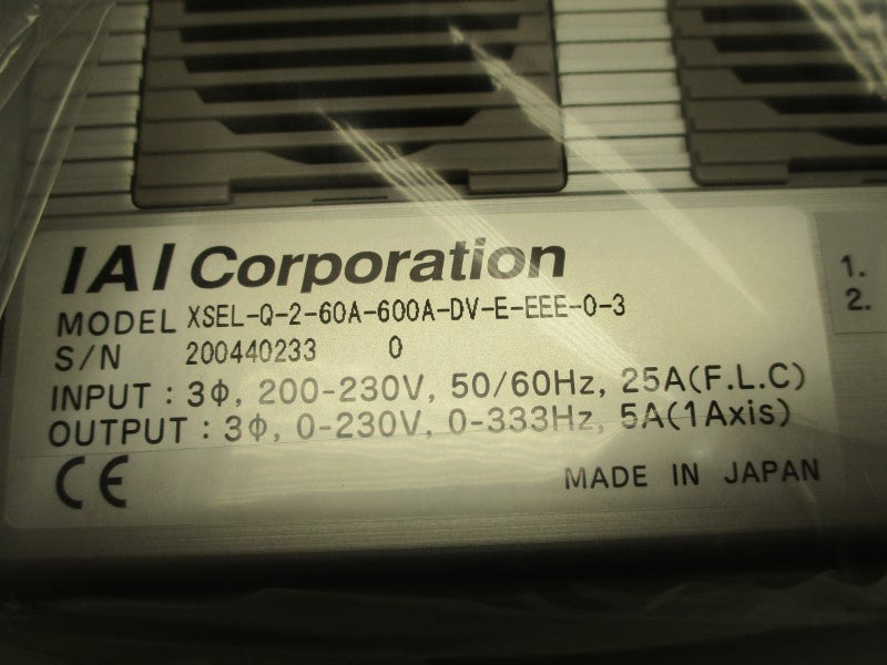 IAI XSEL-Q-2-60A-600A-DV-E-EEE-0-3 NSNP