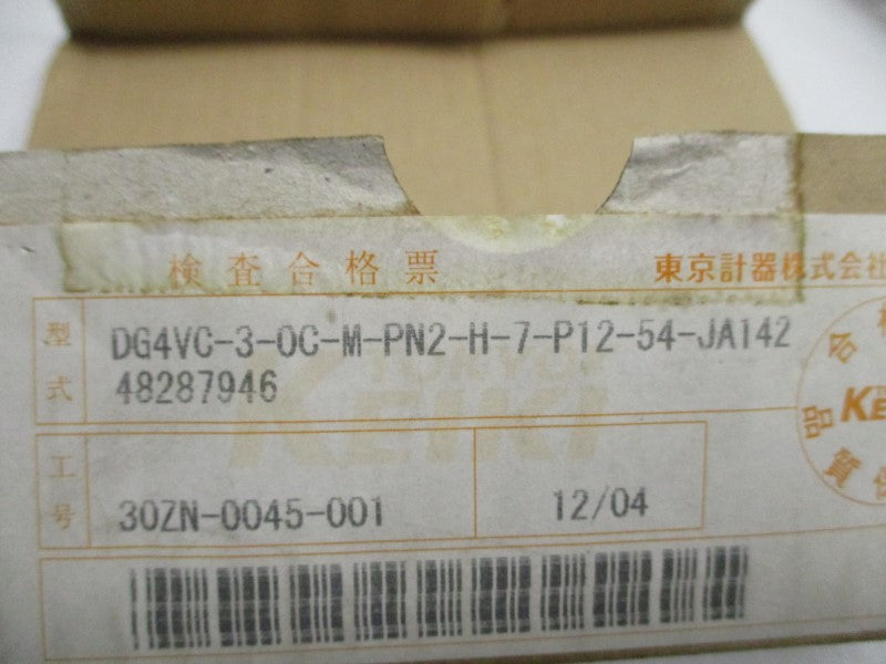 TOKYO KEIKI DG4VC-3-0C-M-PN2-H-7-P12-54-JA142 NSMP