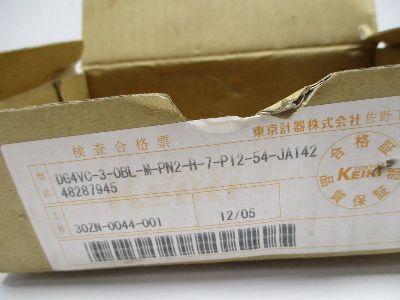 TOKYO KEIKI DG4VC-3-0BL-M-PN2-H-7-P12-54-JA142 NSMP