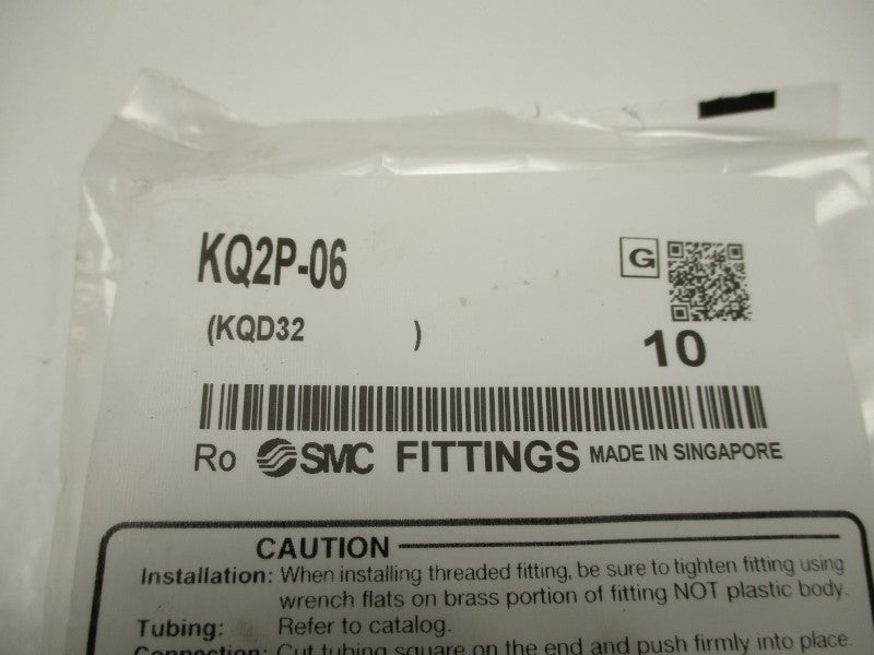 SMC KQ2P-06 (PKG OF 10) NSMP