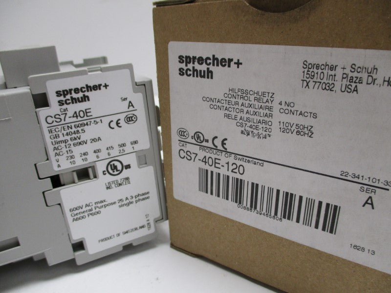 SPRECHER+SCHUH CS7-40E-120 SER. A 110/120V NSMP