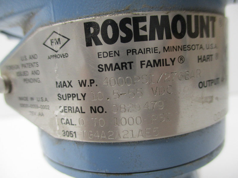 ROSEMOUNT 3051TG4A2A21AE5 UNMP