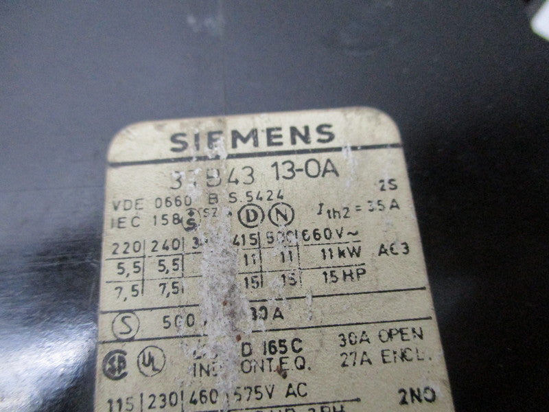 SIEMENS 3TB4313-0A 115V UNMP