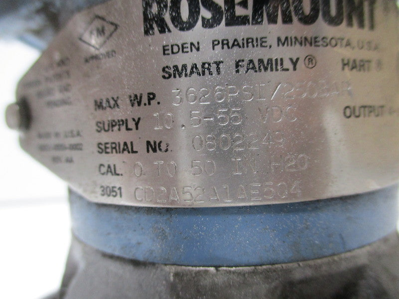 ROSEMOUNT 3051CD2A52A1AE504 UNMP