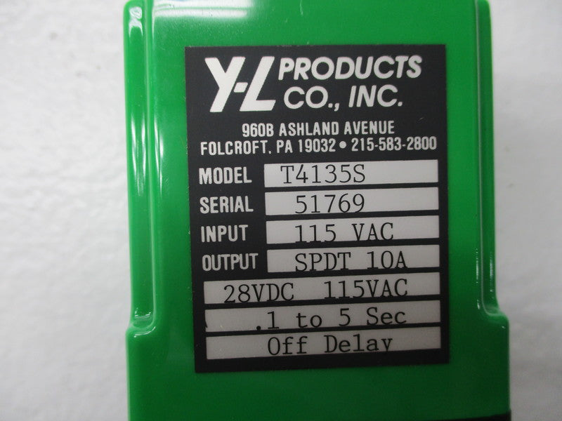 Y-L PRODUCTS T4135S 115V NSNP