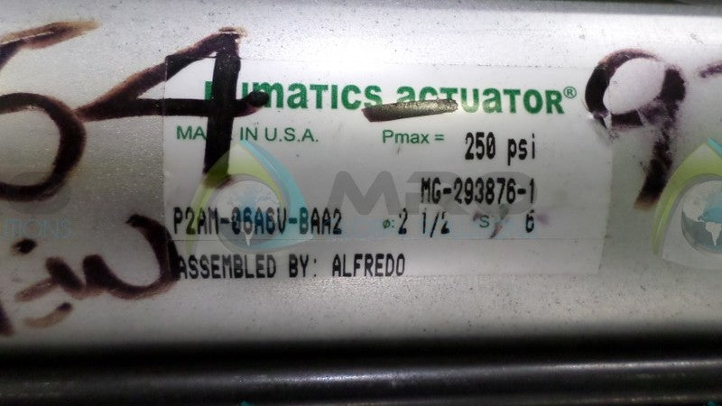 NUMATIC PZAM-06A6V-BAA2 CYLINDER *USED*