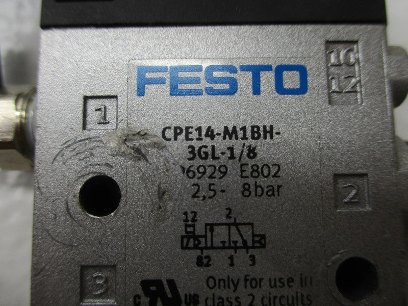 FESTO CPE14-M1BH-3GL-1/8 (AS PICTURED) UNMP