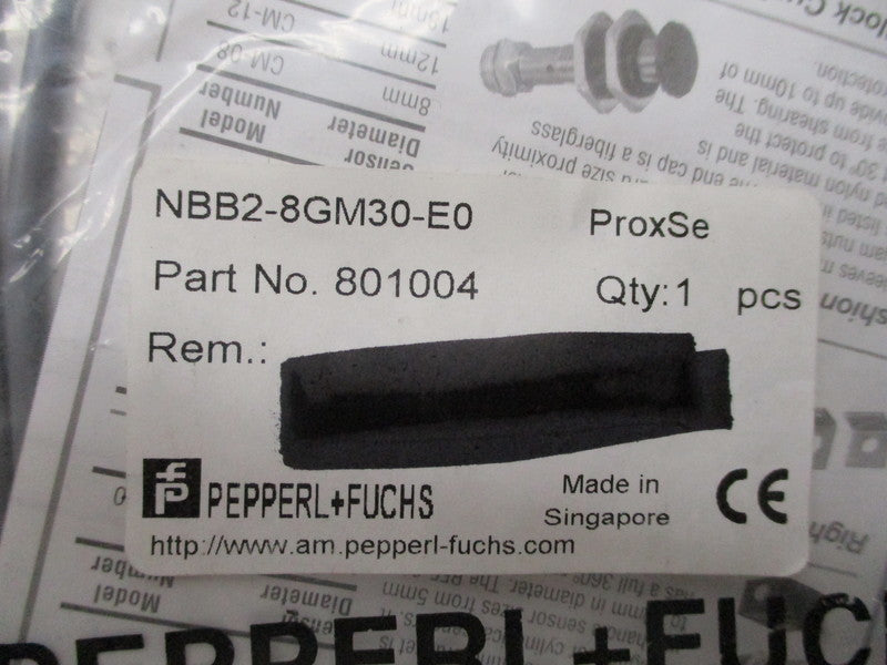 PEPPERL+FUCHS NBB2-8GM30-E0 801004 NSMP