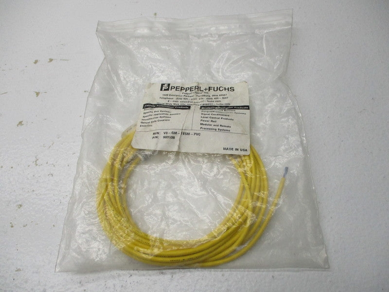 PEPPERL+FUCHS V3-GM-YE5M-PVC * NEW IN FACTORY BAG *