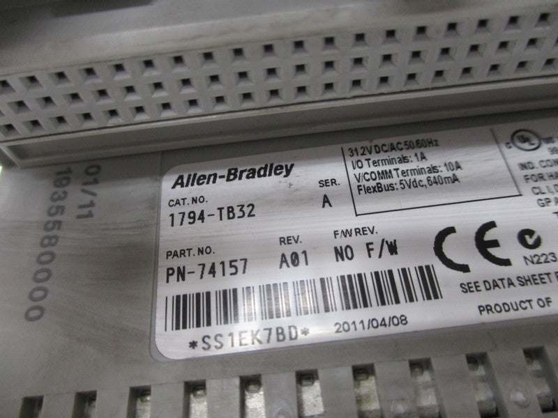ALLEN BRADLEY 1794-TB32 SER. A UNMP