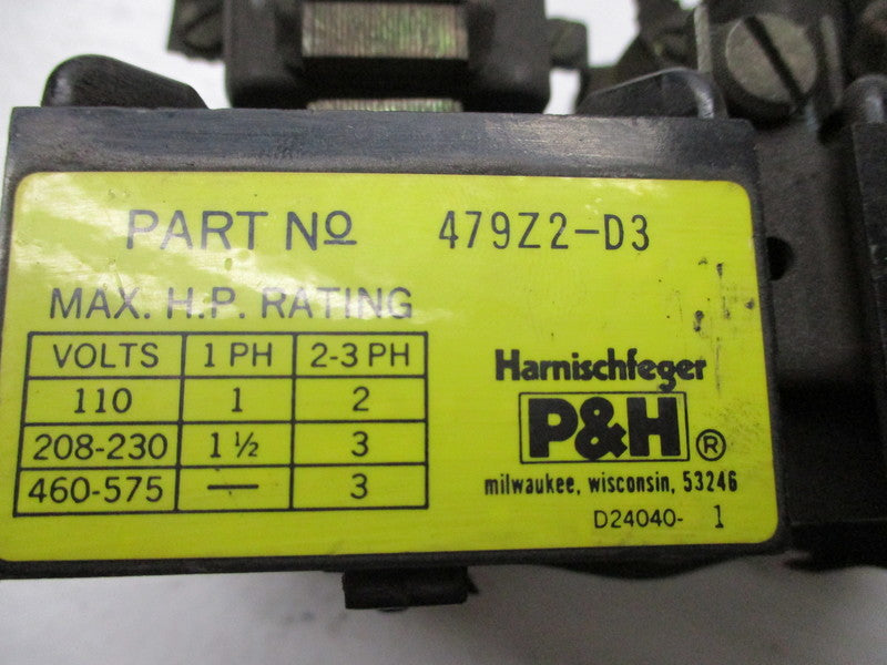 HARNISCHFEGER 479Z2-D3 UNMP