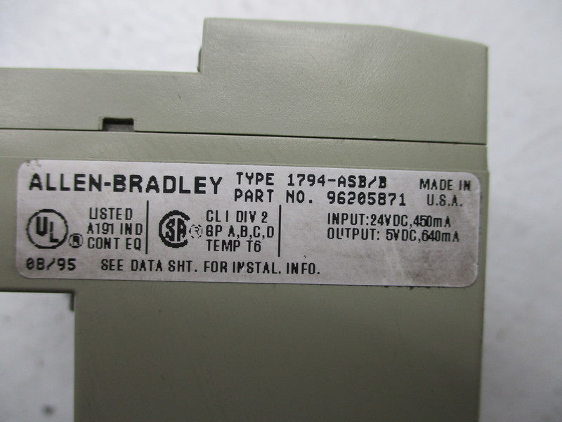 ALLEN BRADLEY 1794-ASB SER. B UNMP
