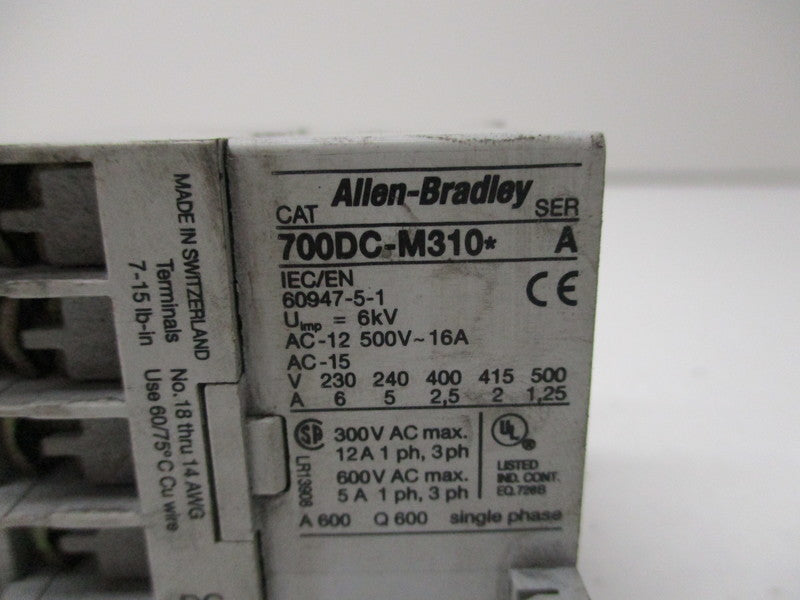 INDUSTRIAL SPARE PART 700DC-M310 SER. A UNMP
