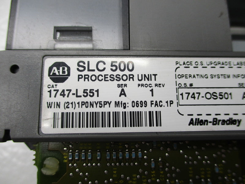ALLEN BRADLEY SLC500 1747-L551 SER. A (NO KEY) UNMP
