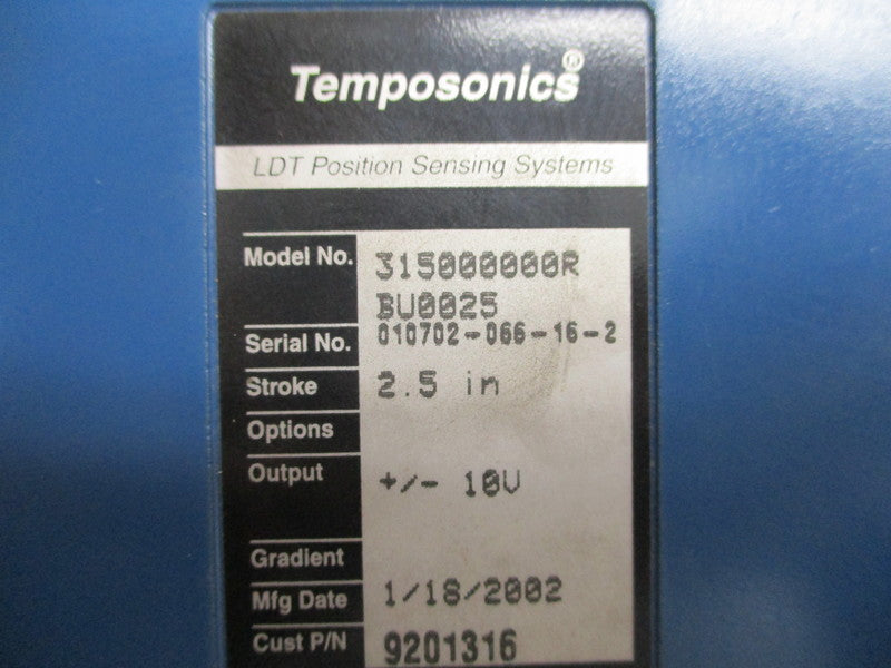 TEMPOSONICS 315000000RBU0025 NSNP