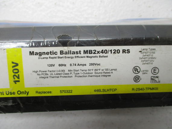 SYLVANIA MB2X40/120RS NSNP