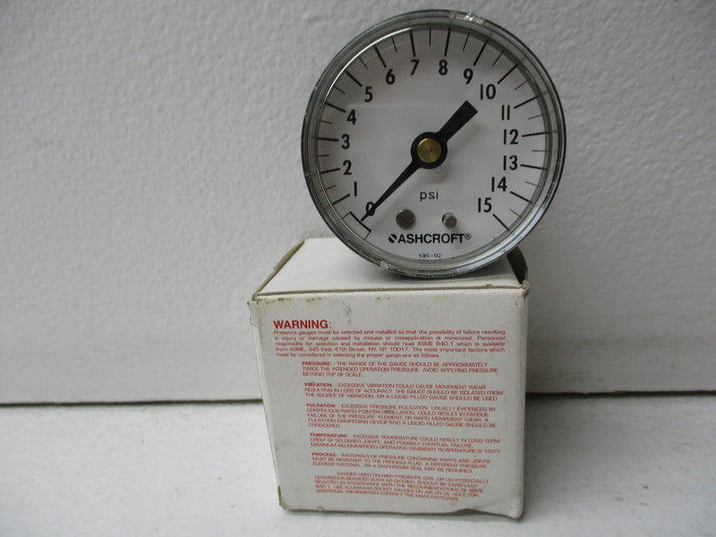 ASHCROFT 20W1005PH02B15# 0-15PSI NSMP