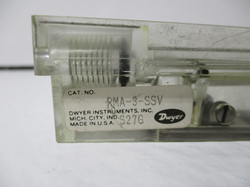 DWYER RMA-3-SSV FLOW METER *USED*