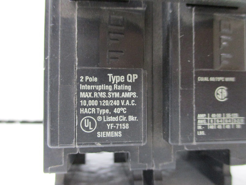 SIEMENS QP260 CIRCUIT BREAKER *USED*