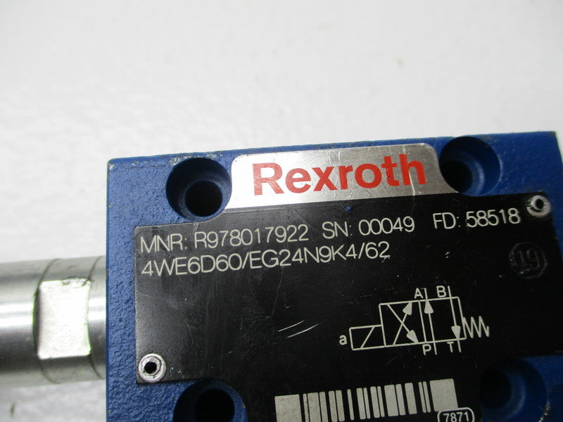 REXROTH 4WE6D60/EG24N9K4/62 R978017922 24VDC NSNP
