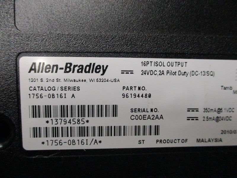 ALLEN BRADLEY 1756-OB16I SER. A UNMP