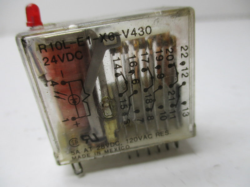 POTTER & BRUMFIELD R10L-E1-X6-V430 24VDC UNMP